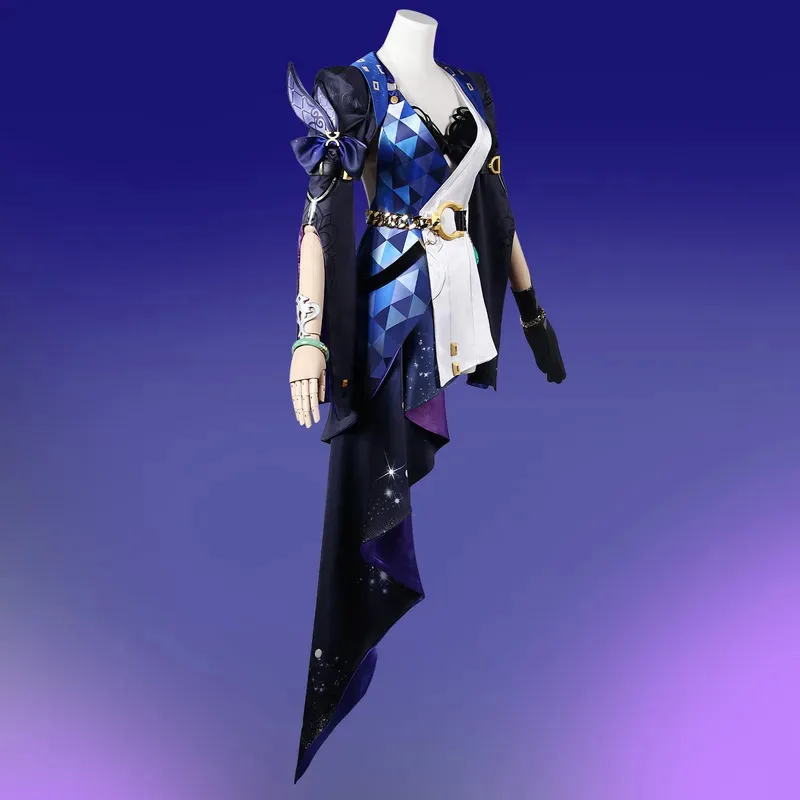 

Game Honkai Star Rail Jade Spiel Cosplay Costume Earrings Necklace Hat Dresses Full Set Girls Women Halloween Party Carnivalx;8'