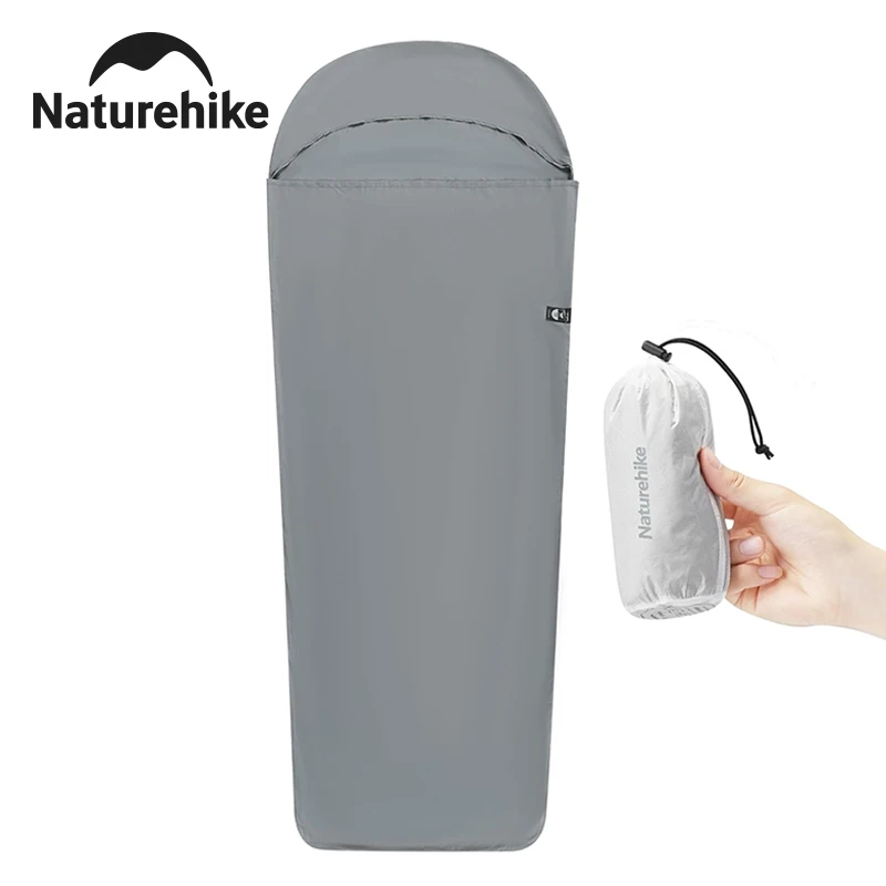 Forro de Saco de Dormir Ultraligero Naturehike de 128g, Sábana de Viaje con Tamaño de Paquete Pequeño, Saco de Dormir Interior para Excursionismo, Senderismo y Hotel