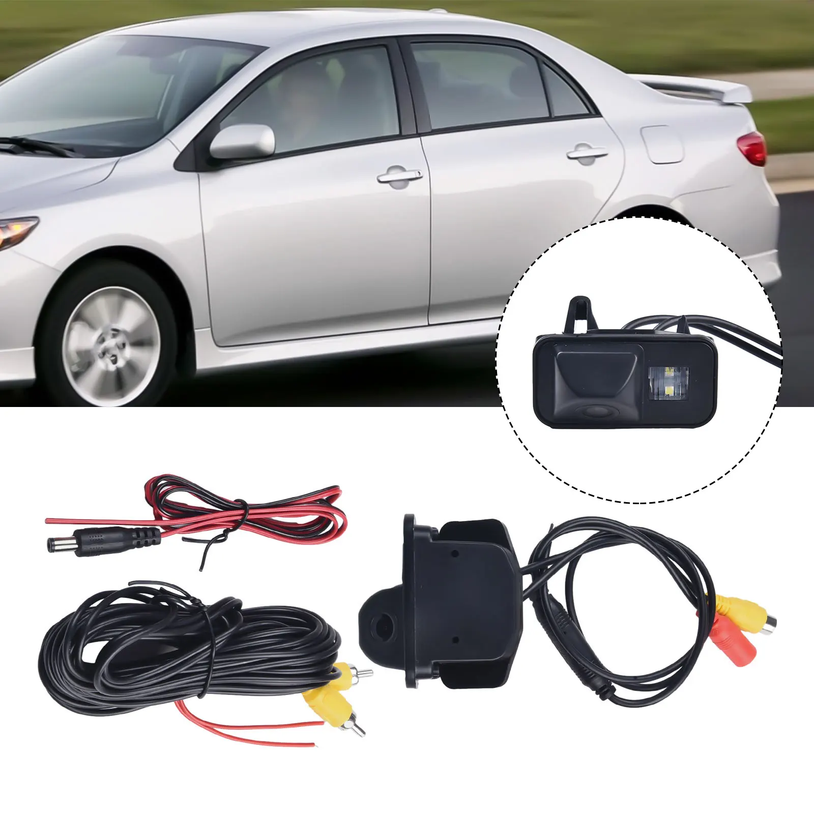 كاميرا خلفية بديلة مباشرة لتويوتا لسيارة أوريس 2006 2012 كورولا 2001 2011 2010 2012 مع مواد عالية القوة