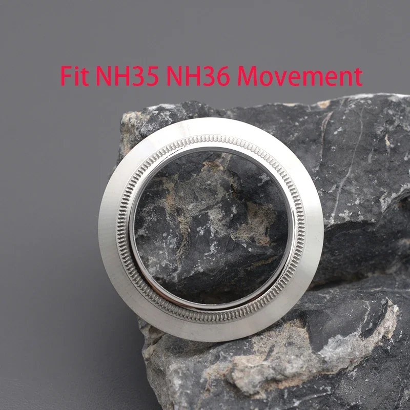 Cover posteriore trasparente per movimento NH35 NH36 Sostituzione adatta SUB/Yacht/40MM Custodia retrò Accessori per custodie per orologi