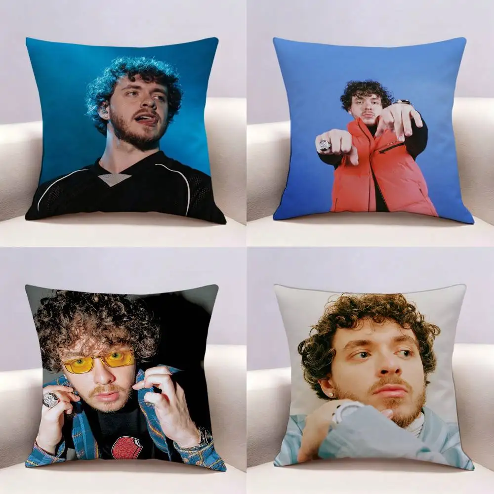 Singer Jack Harlow  Double-sided print Pillow Case Pattern Printed Pillowcase For Living Room Sofa Cushion Cover