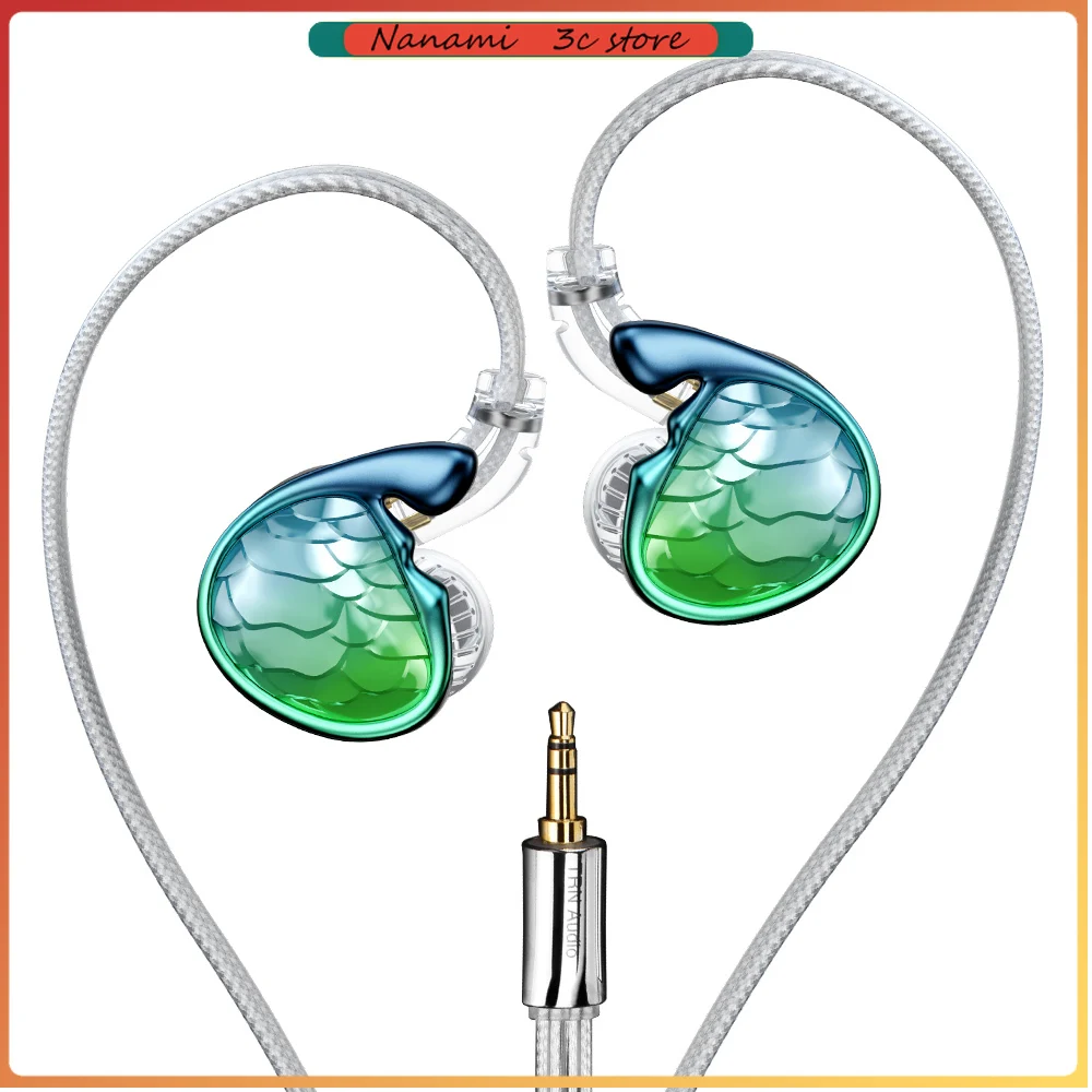 New TRN Mermaid HIFI Earphones 1BA+1DD+2Planar Hybrid driver HIFI Wired In-Ear High-Quality Gaming and Music Headphones