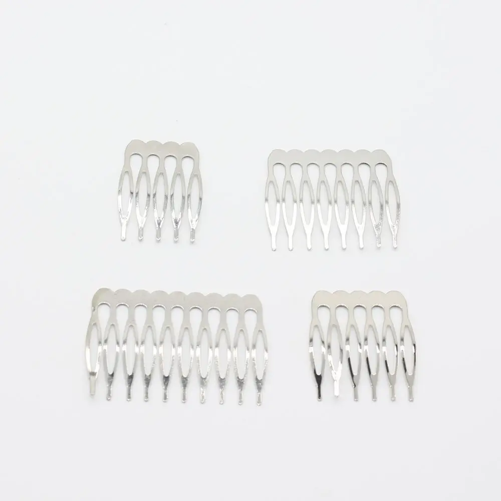 10pcs 5 6 8 10 Teeth Metal Hair Comb Brass For Clip Women Girl Bridal Ornament Jewelry Decorative Accessories Wedding Accessorie image 5