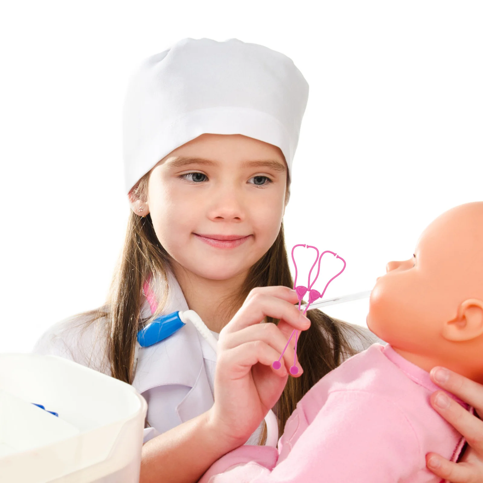 Stéthoscope pour enfants en bas âge, 30 pièces, outil d'apprentissage, jeu de simulation, activité de jeu de rôle, amusant, éducatif, léger, Portable, faux