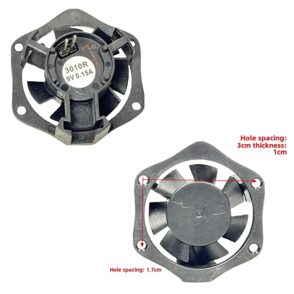 For 3010 isosceles bracket frameless fan 3510 2510 12V 6V 9V automotive LED headlight silent fan
