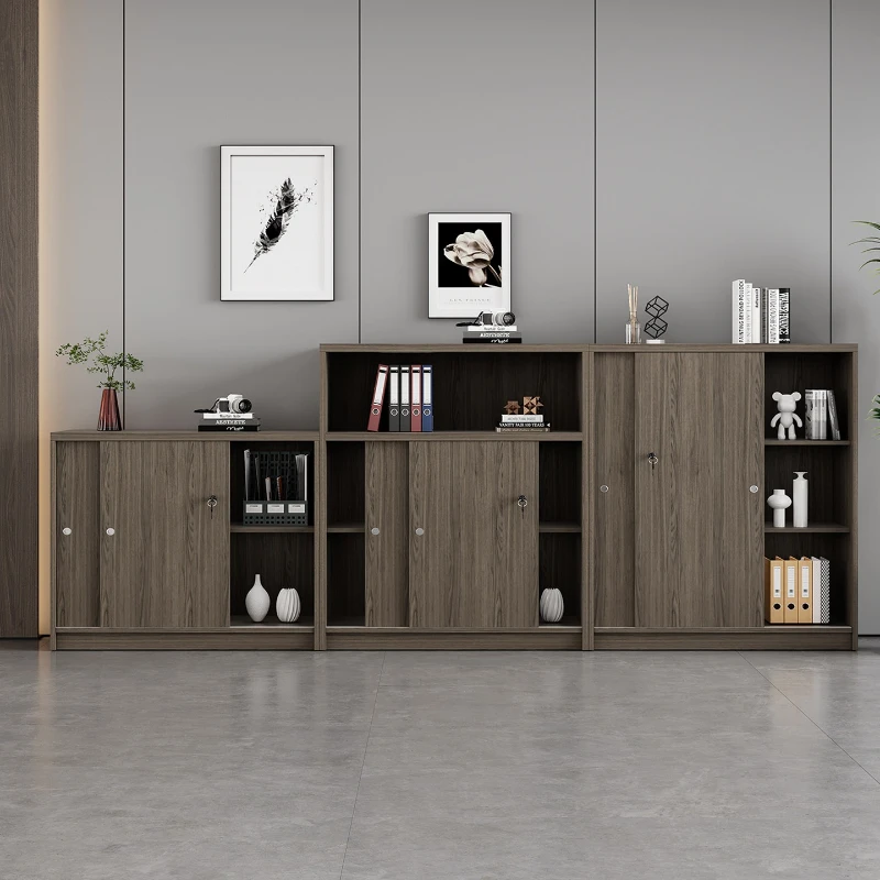 Large capacity filing cabinet office corner lockable wooden cabinet storage comfortable simple muebles de madera home furniture
