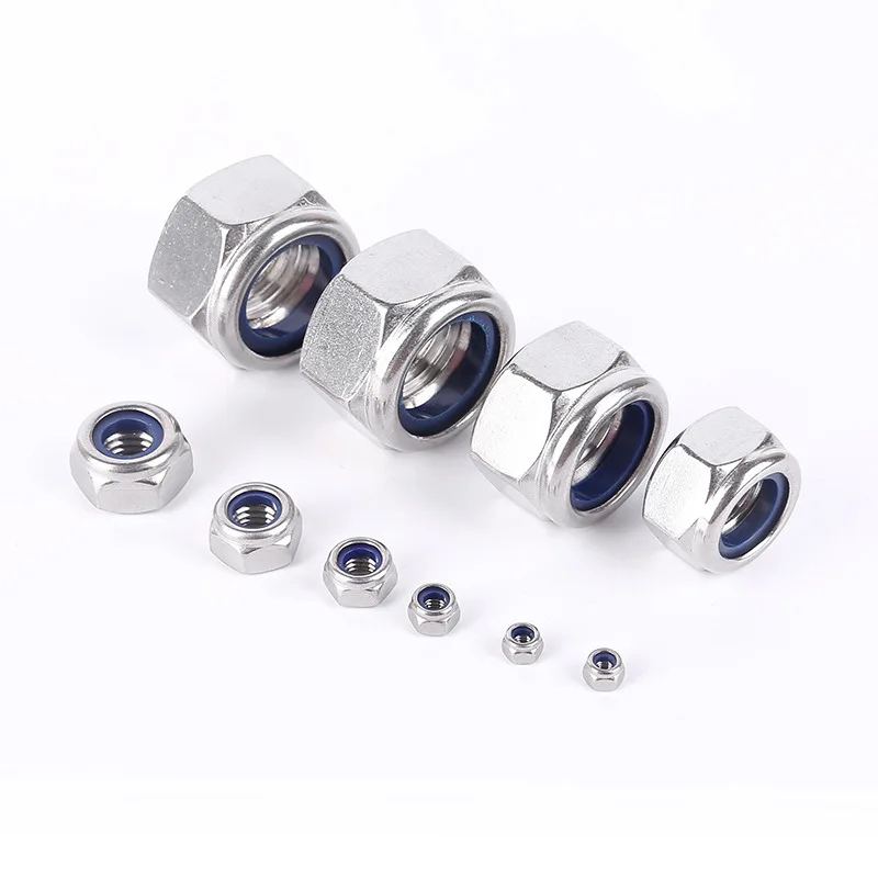 Anti-loose Nut M3-M14 Hex Hexagon Nuts 304 Stainless Steel Fastener