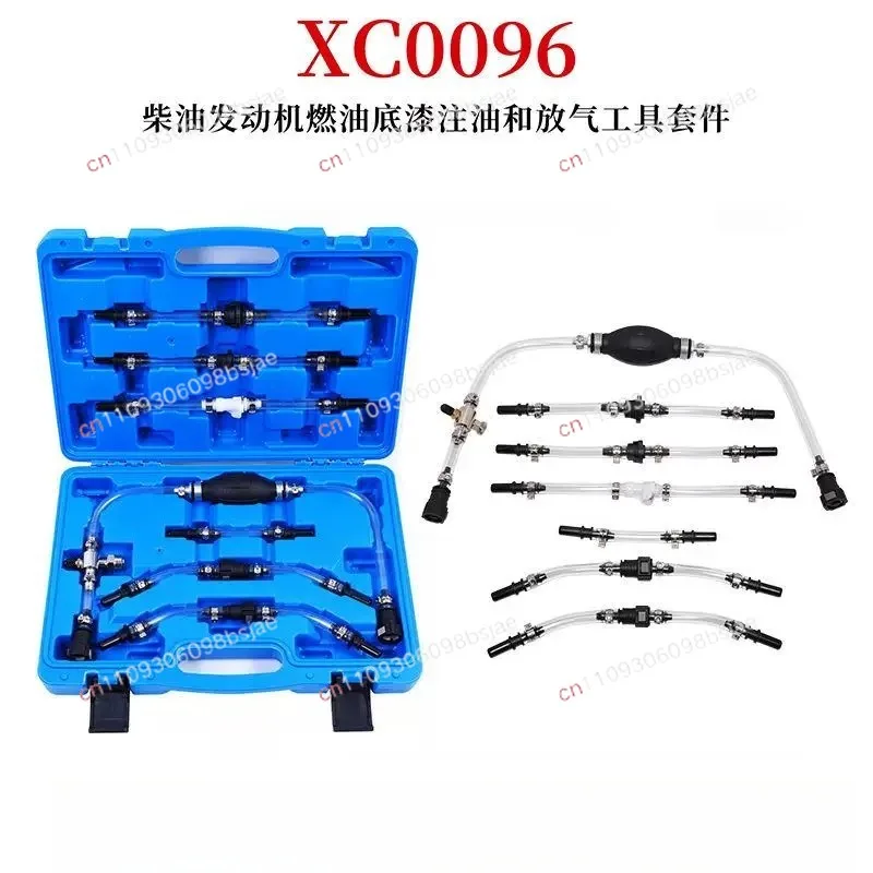 Hand Pump Tool Diesel Fuel System Bleeder Filter Exhaust Pump Tool Kit For Ford Diesel System Bleed And Primer Set