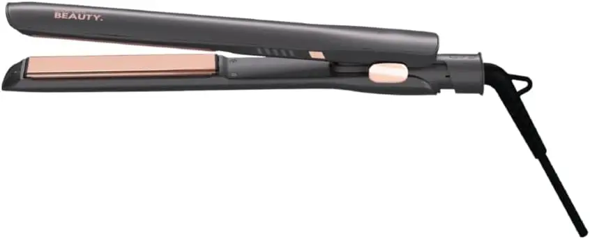 1 Inch Flat Iron Hair Straightener with Professional Ceramic-Coated Plates for Smooth, Shiny, Frizz-Free Results