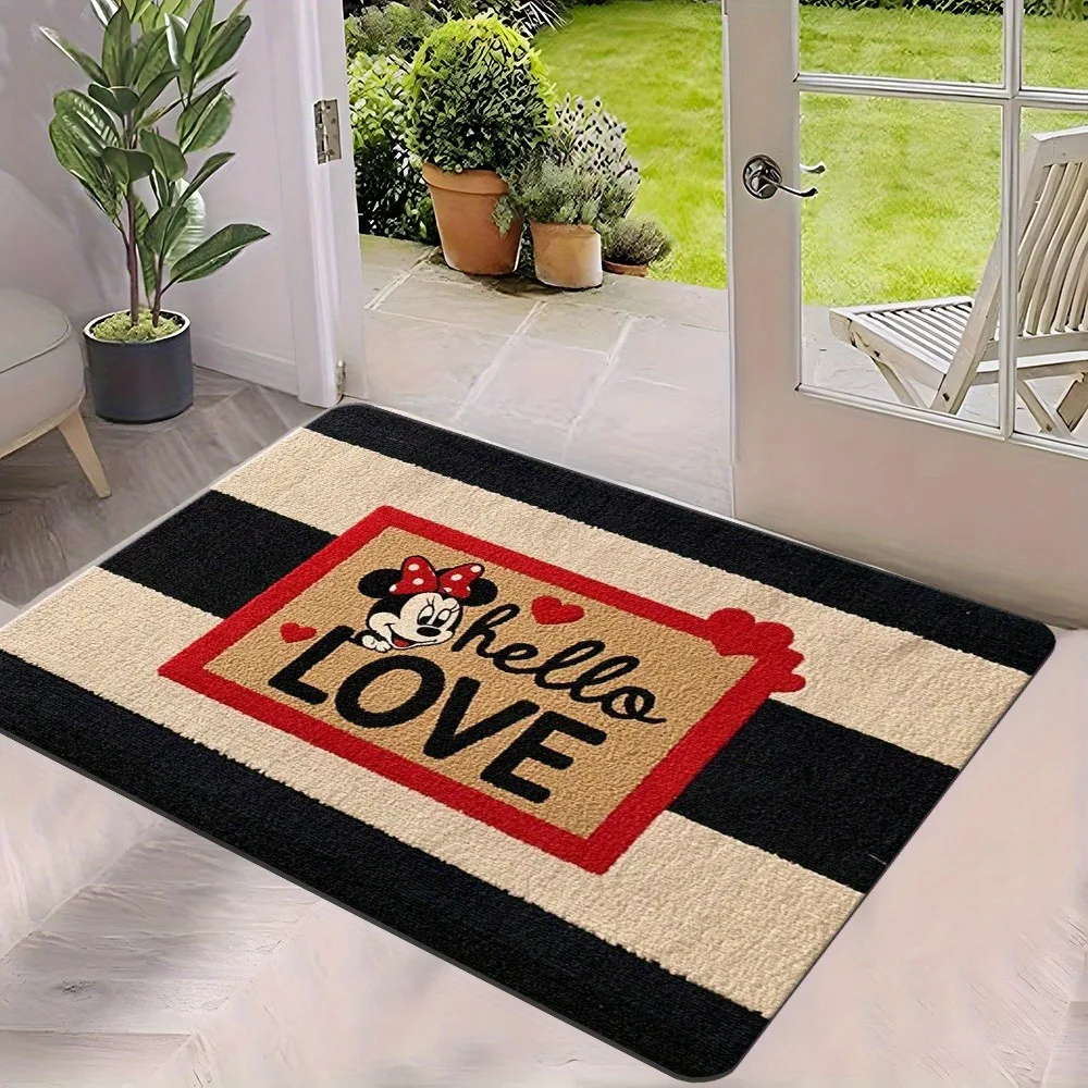 

Minnie's Hello Love MatSoft, впитывающие и нескользящие, коврики для ванной комнаты, коврики для йоги, украшение для дома