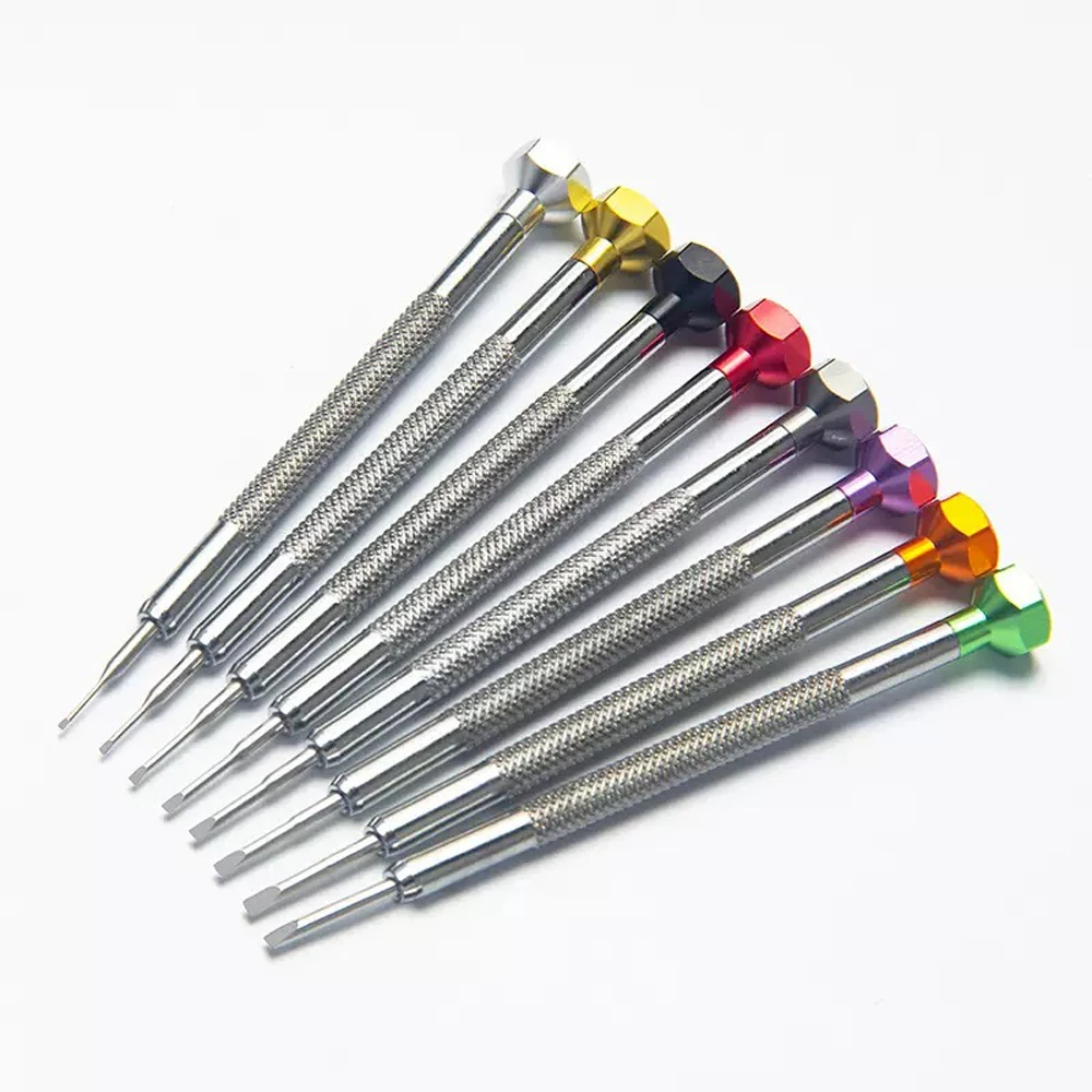1PC 0.6-2.0mm Precision Screwdriver High Hardness Steel Micro Cross /Slotted Screwdriver for Home Watch Glasses Jewelry Repair