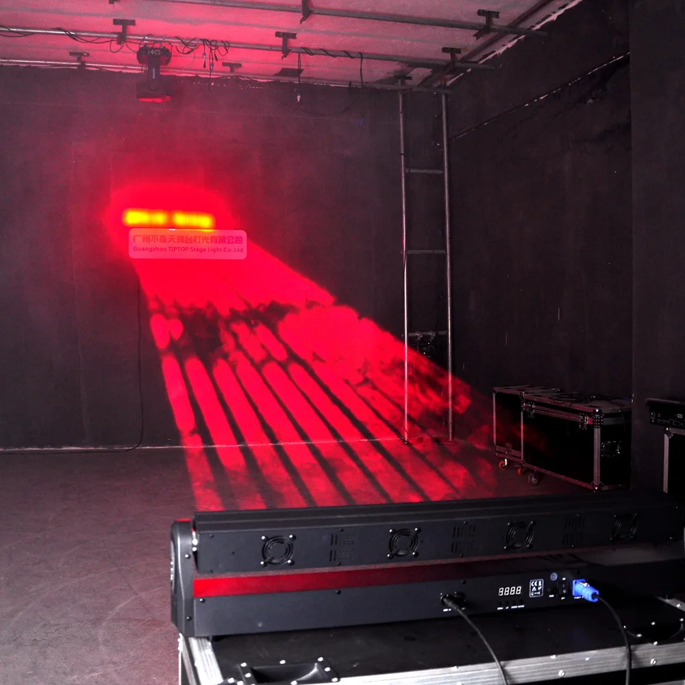 12 30W LED Beam Mobile Headlights, Large Lens DMX512, Point Control, Self-propelled Voice Control