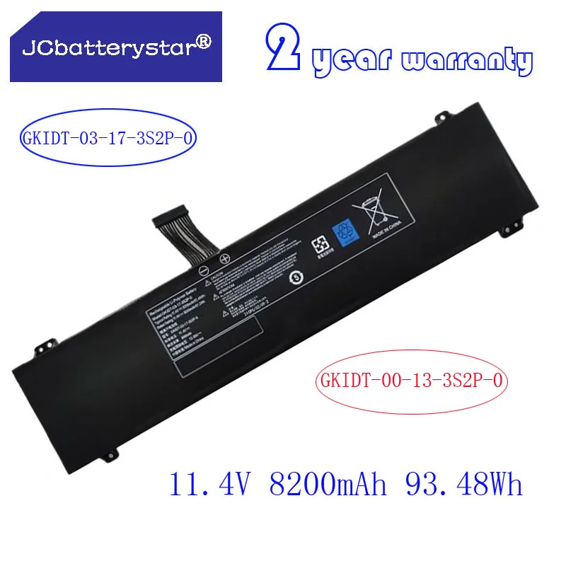 

JC New 11.4V 8200mAh GKIDT-00-13-3S2P-0 Battery For XPG Xenia 15 For Schenker XMG Fusion 15 XFU15L19 GKIDT-03-17-3S2P-0