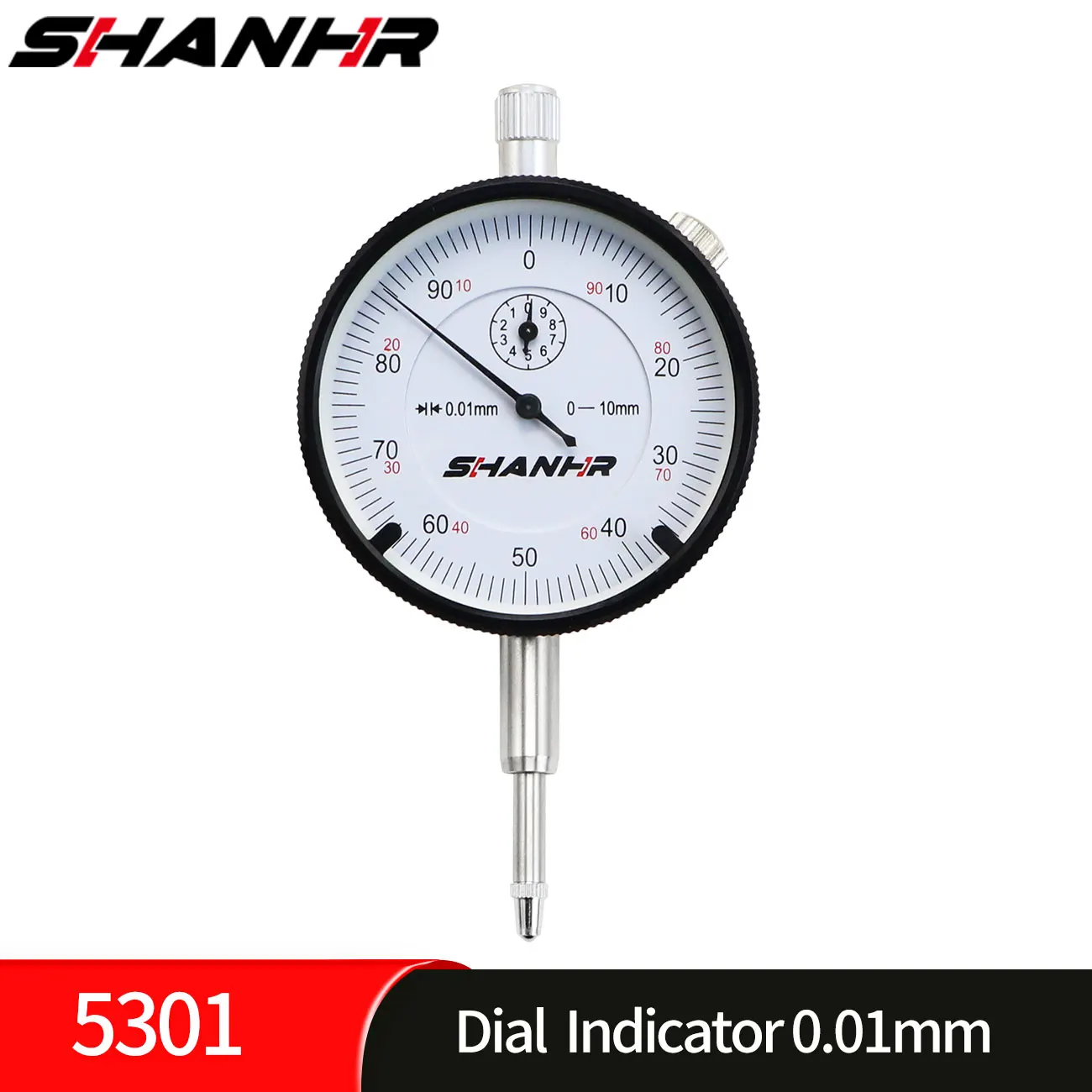SHANHR Dial Indicator Gauge Tool Precision Meter 0.01mm Resolution Indicator Measurement Instrument Tools