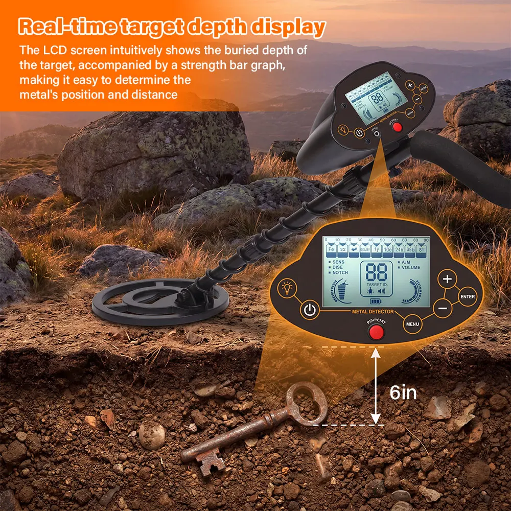 MD-5040 Popular High Sensitivity Metal Detector For Deep Underground Treasure And Gold Coins Silver Precious Metals Search