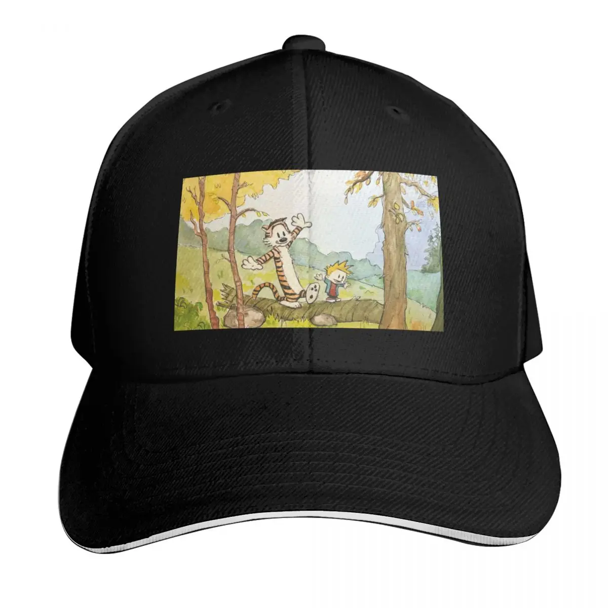

Calvin and Hobbes Baseball Cap Luxury Man Hat Golf Wear Hat Man Luxury Custom Cap Boy Women's