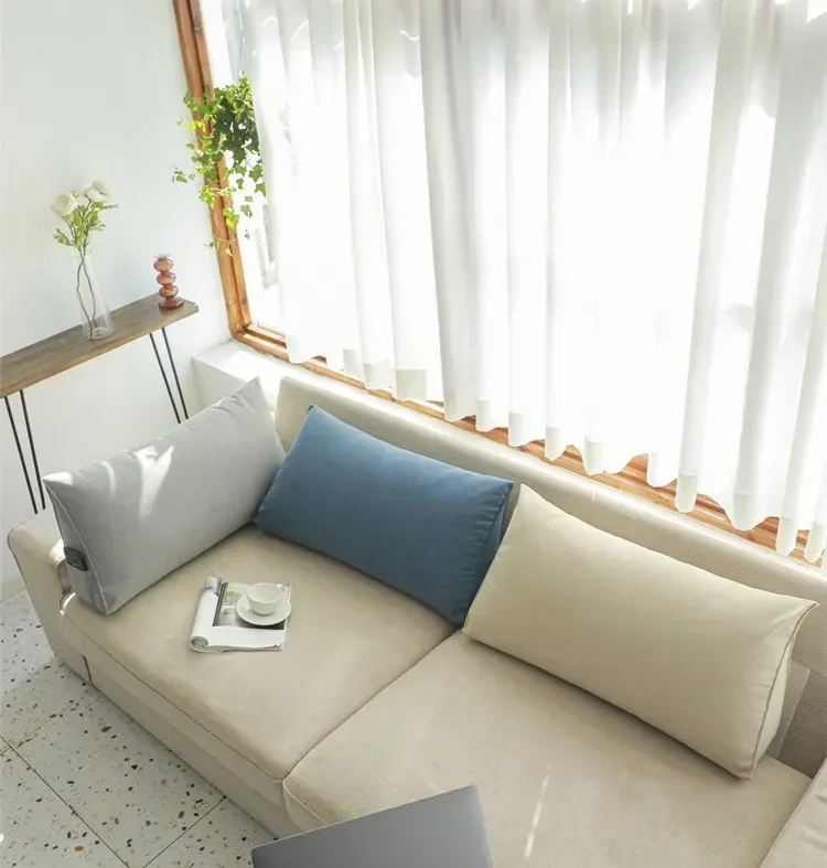 OTAUTAU Bett Dreieckige Kissen Stuhl Nacht Lenden Stuhl Rückenlehne Liege Faul Büro Stuhl Wohnzimmer Kissen Dekor KD034 – Detail 3