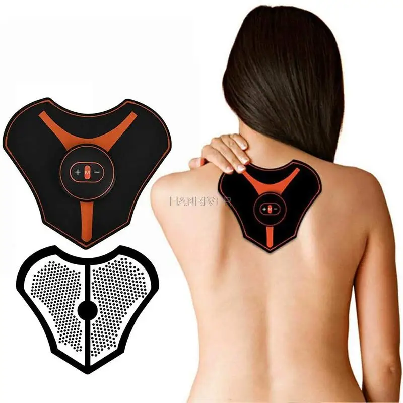 Mini Electric Smart Back Massager Neck Muscle Stimulator Pain Relief Therapy Relaxing Cervical Spine Neck Massage Pad