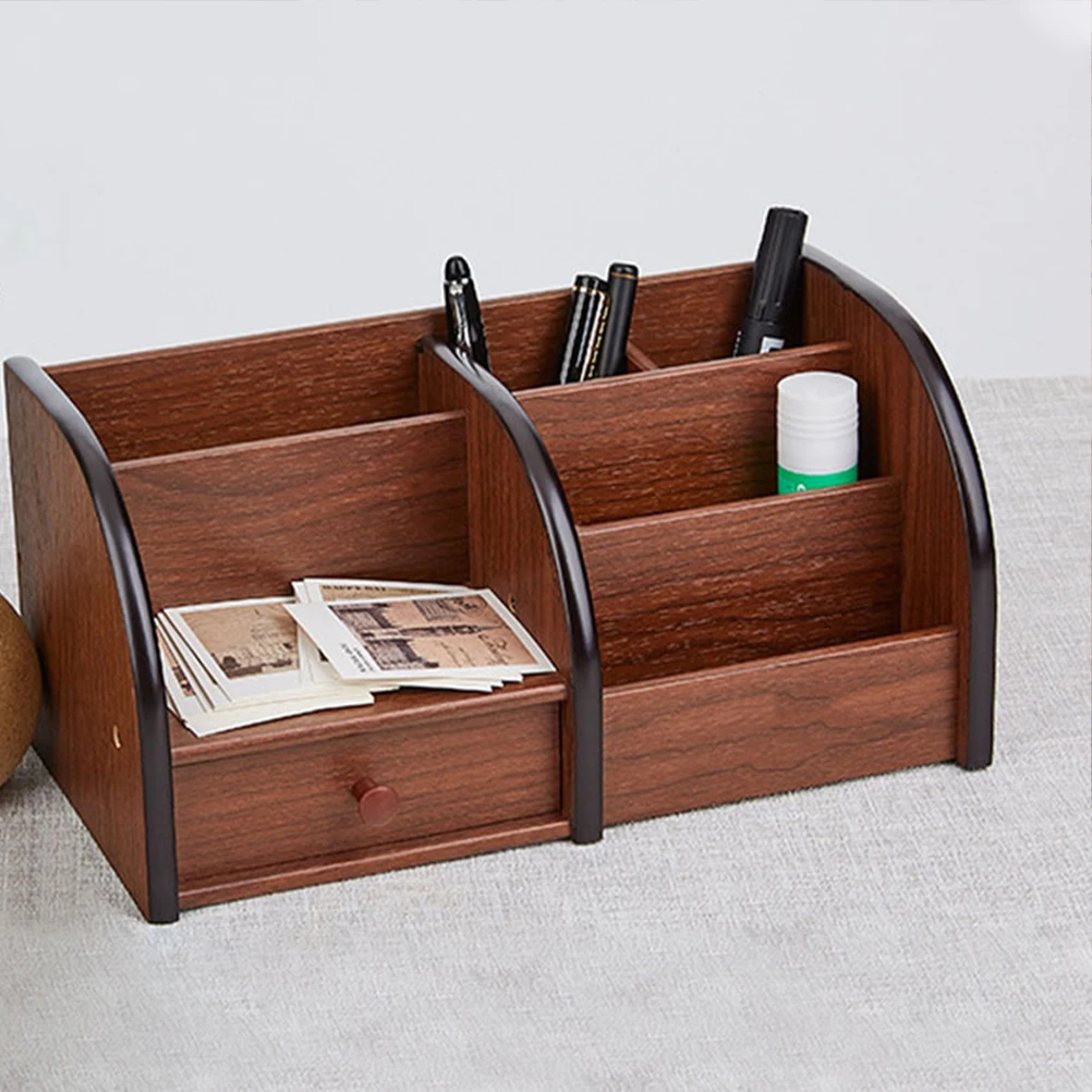 

Wooden Storage Box White Multifunctional Pencil ganizer Creative Case Desk Tidy Stationery Holder Home Storage Solution