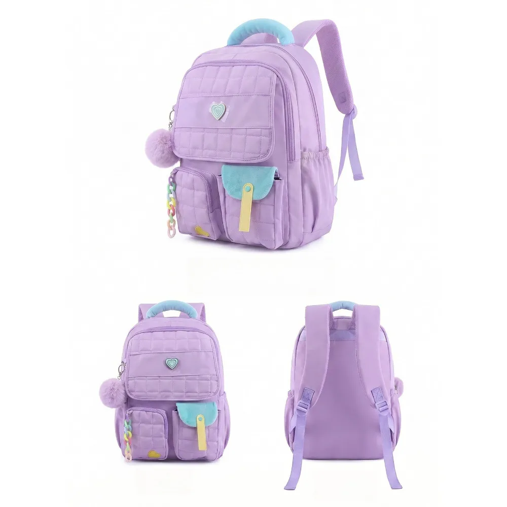 Girls Schoolbag Large Capacity Durable Sturdy Elementary School Students Backpack 2026
