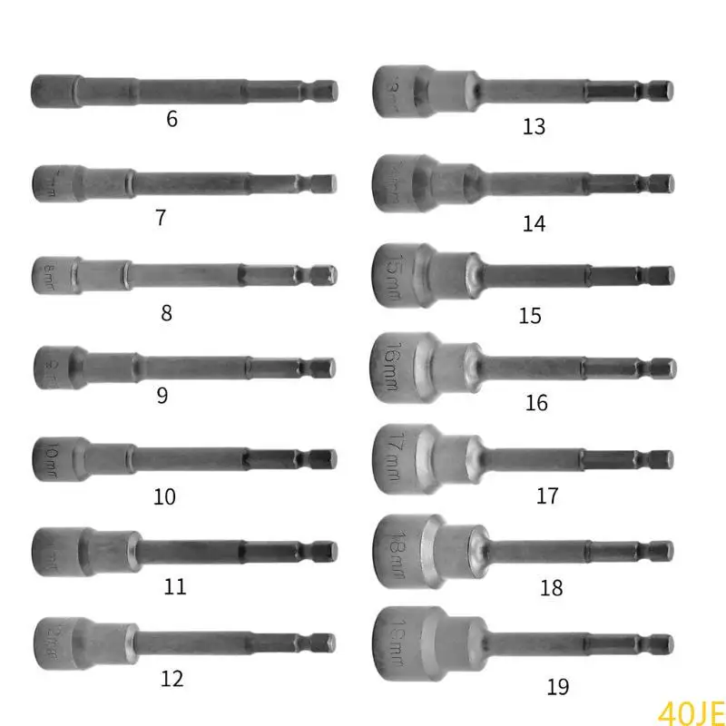 

40JE DIRLING DIRLE DIRLE BIT BIT MAGINETIC BIT AIMPACT ADAPTERS DRILE 1/4 -дюймового магнитного упражнения расширение бита
