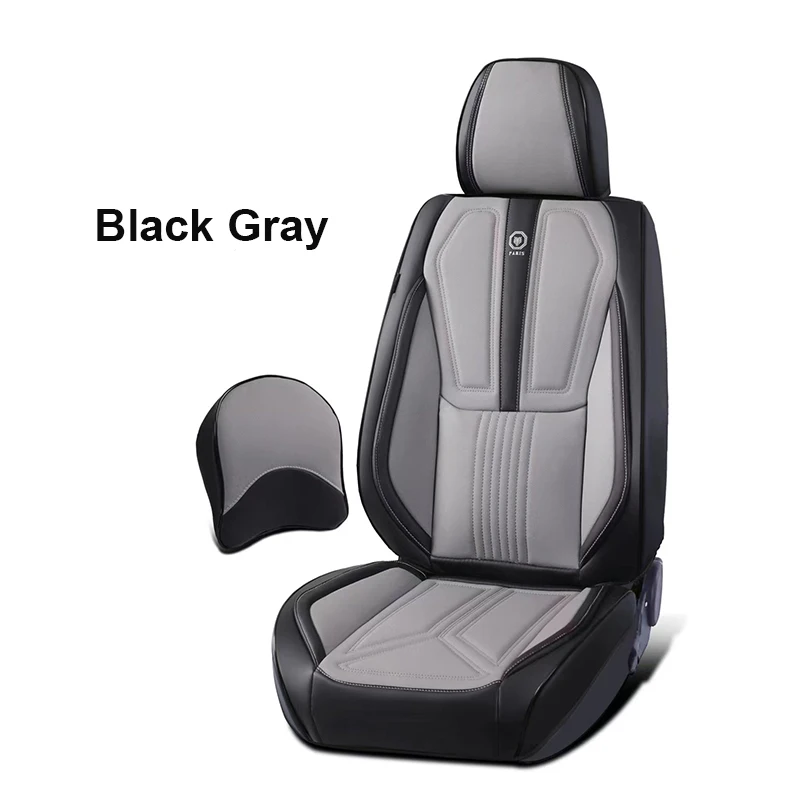 

Luxury 2025 New Auto Seat Protector Full Set With Lumbar Support Waterproof Sport Leather Universal Car Seat Cushions