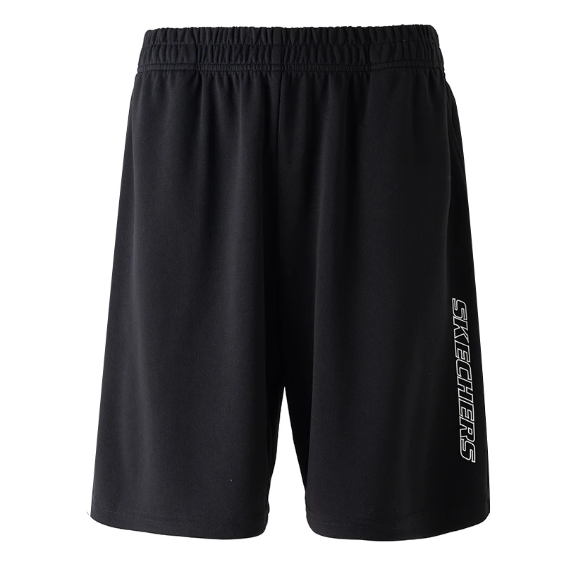 

Skechers Men's Casual Shorts Black Five-Quarter Length Moisture-Wicking Quick-Drying Sports Pants P226M207-03K8
