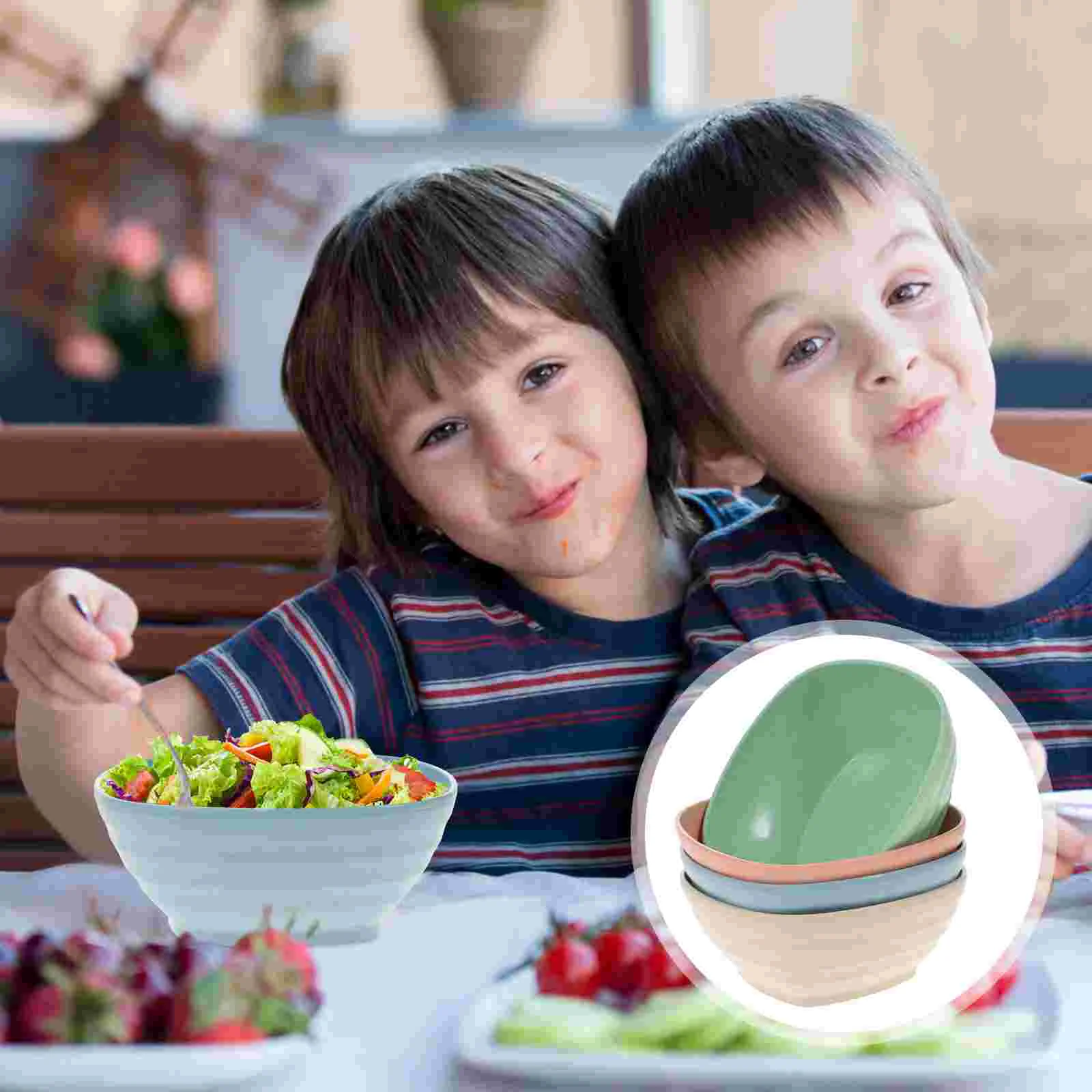 

8 Pcs Micro-wave Oven Square Bowl Infant Japanese Rice Bowls Pp Dinnerware