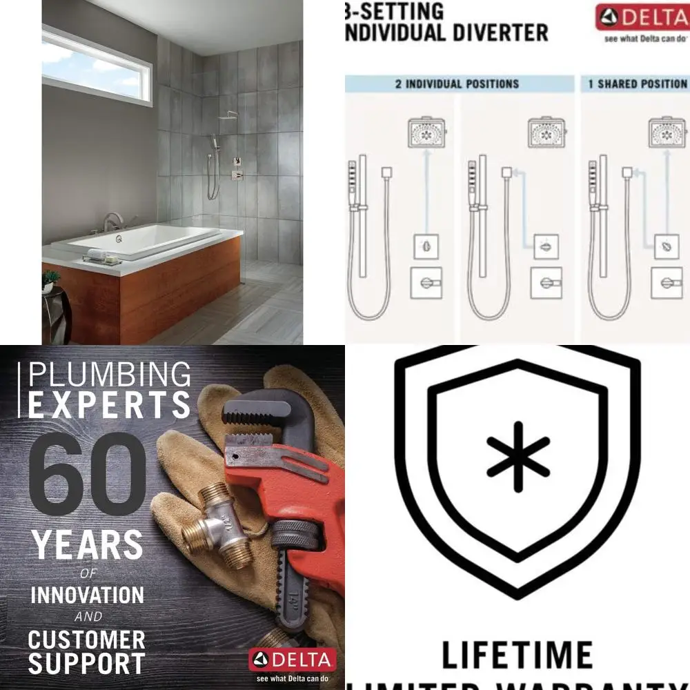 

Stainless Steel T11853 Shower Handle Diverters Trim Kit without Valve