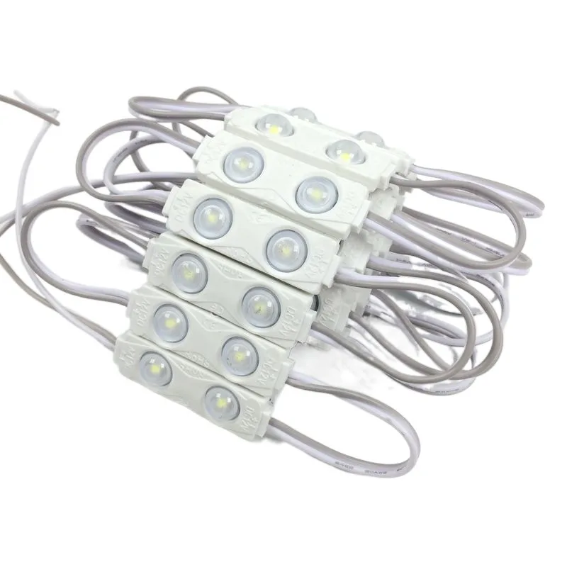 100pcs LED Module 2835 2LEDs with Lens Super Bright IP65 Waterproof LED backlight modules for Advertising Light box