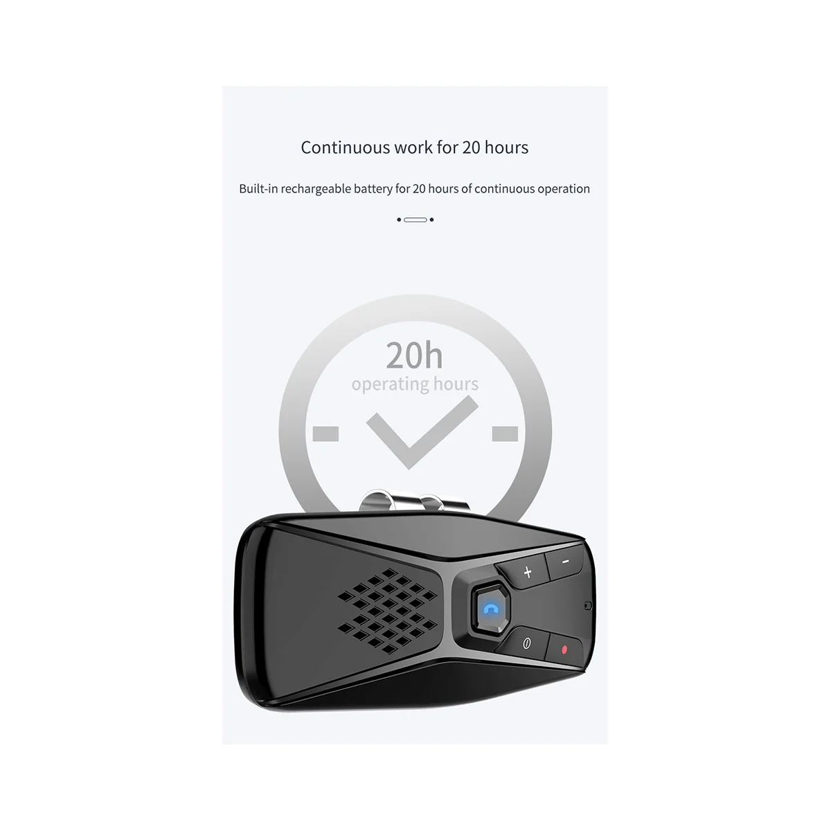 Bluetooth Car Kit Handsfree Speakerphone Wireless with Microphone Bluetooth 5.0 Automatic Shut Down and Auto Connect