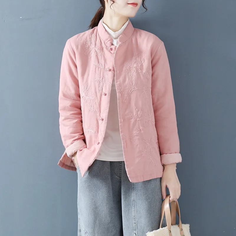 Винтажное хлопковое стеганое пальто