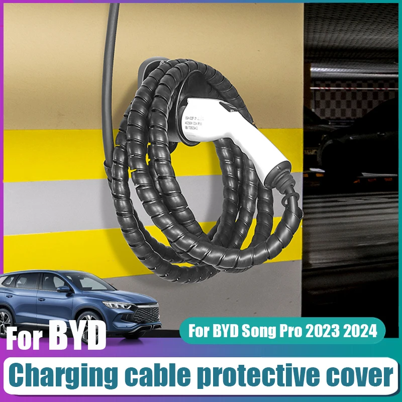 

For BYD Song Pro 2023 2024 Charging gun cable protective cover Anti dirty and scratch resistant Auto Parts