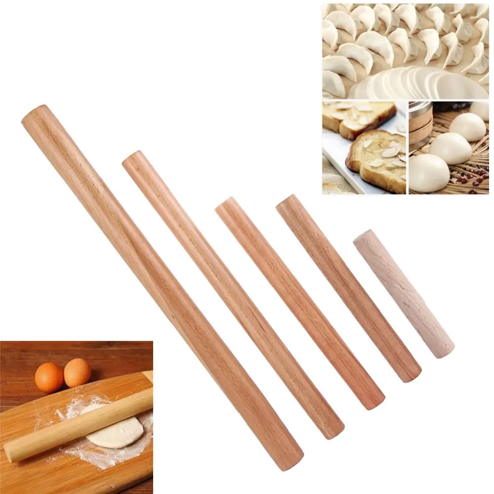 Wooden Rolling Pin Fondant Cake Decoration Dough Roller Cooking Pastry Baking Tool Kitchen Accessories