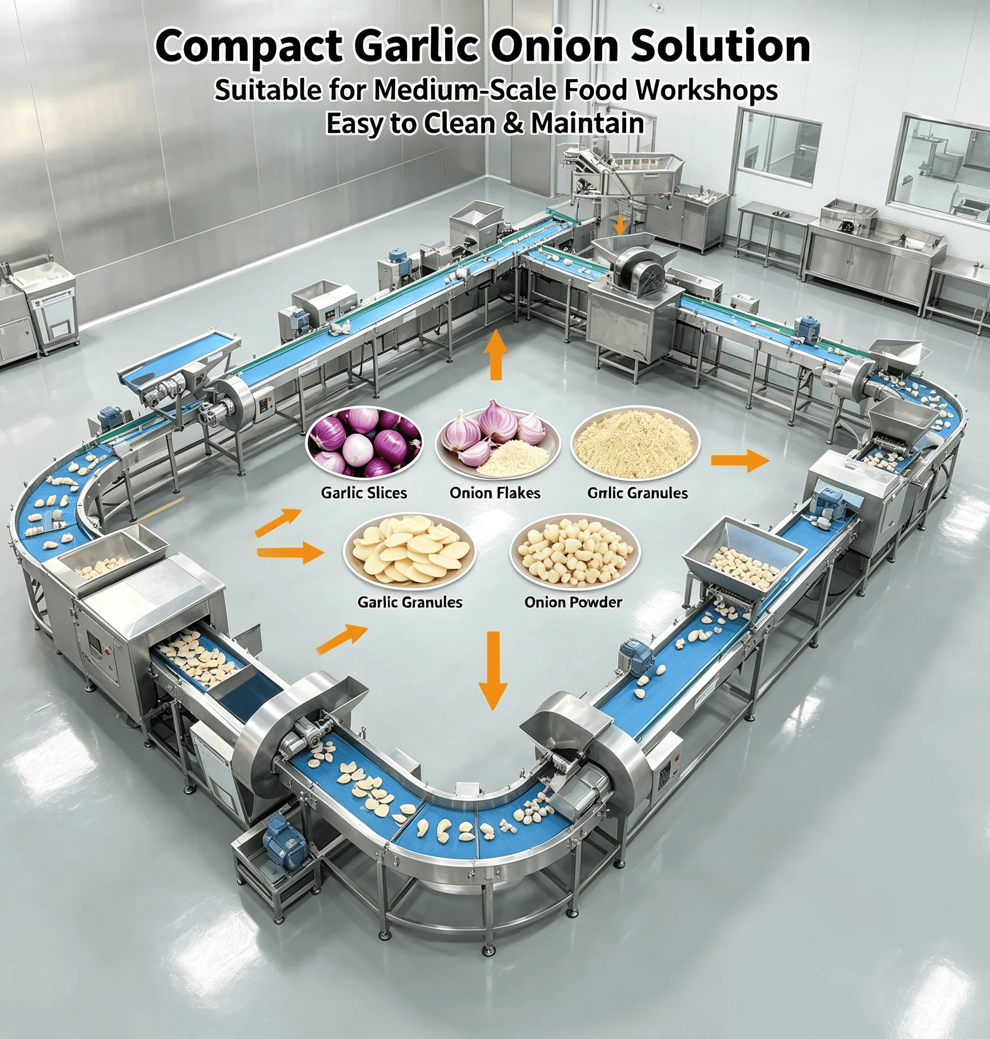 Central Kitchen Vegetable Line Semi Automatic Garlic Onion Peeling Equipment For Preprocessing Customized