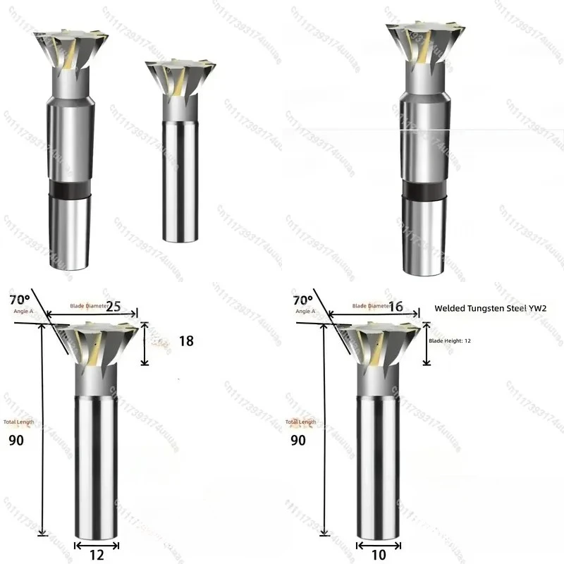 for Eight-star Alloy Taper Shank Dovetail Groove Milling Cutter 45 55 60 70 75 80 Degree Angle Woodworking Router Bits