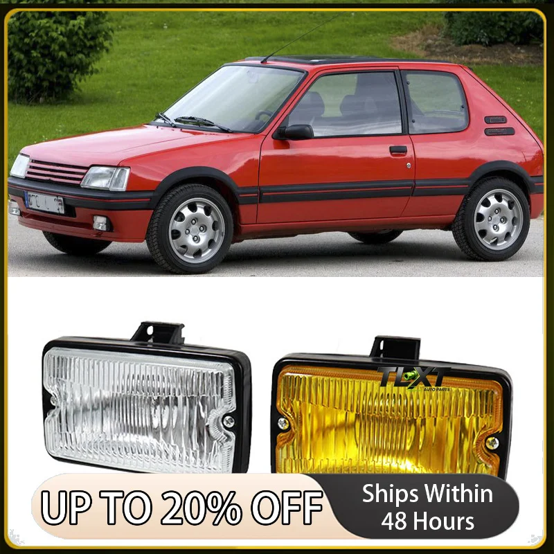 Car Accessories Front Fog Light DRL LED Driving Lamp Spotlight Spotlamp For PEUGEOT 205 GTI CTI 106 306 Mi16 H3