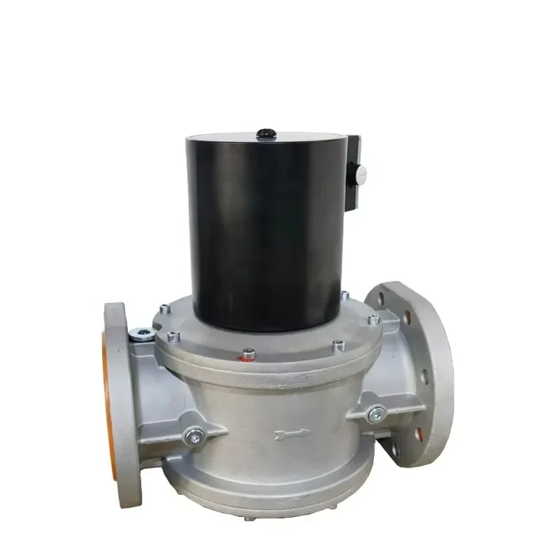 Industrial Boiler Quick Opening Solenoid Valve LPG Shutoff Flange Connection Aluminum Alloy IP54 200mbar Customizable