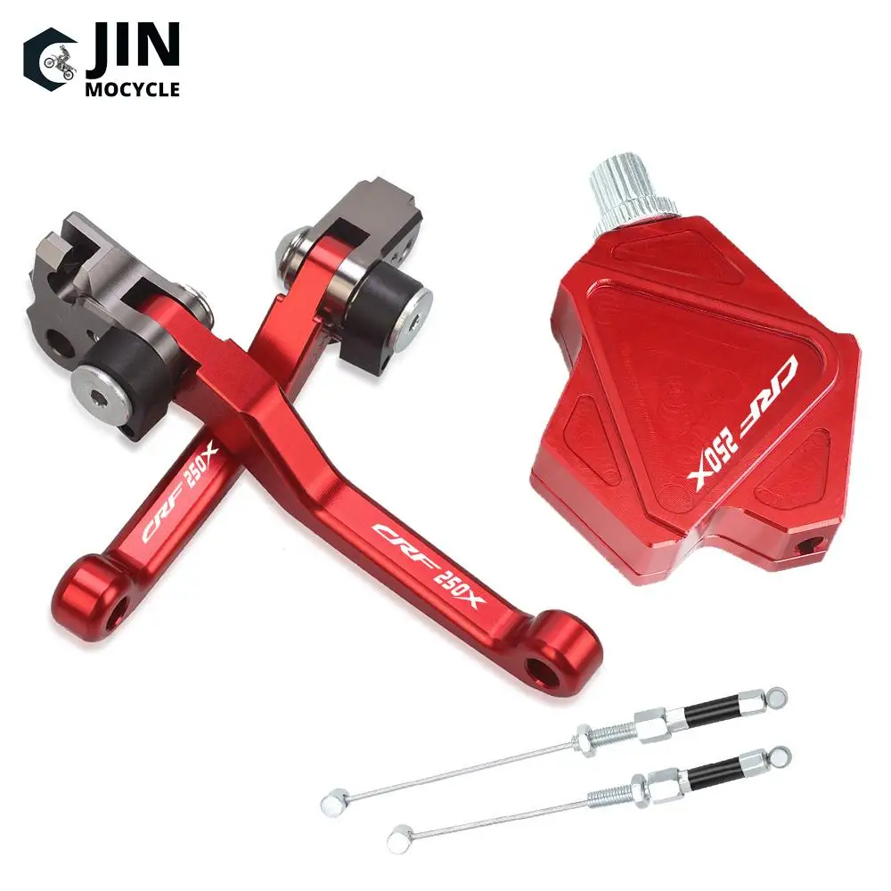 Dirt Bike CNC Brake Clutch Levers Stunt Clutch Pull Cable Lever Replacement Easy System For HONDA CRF250X 2005 -2018 2017 2016 