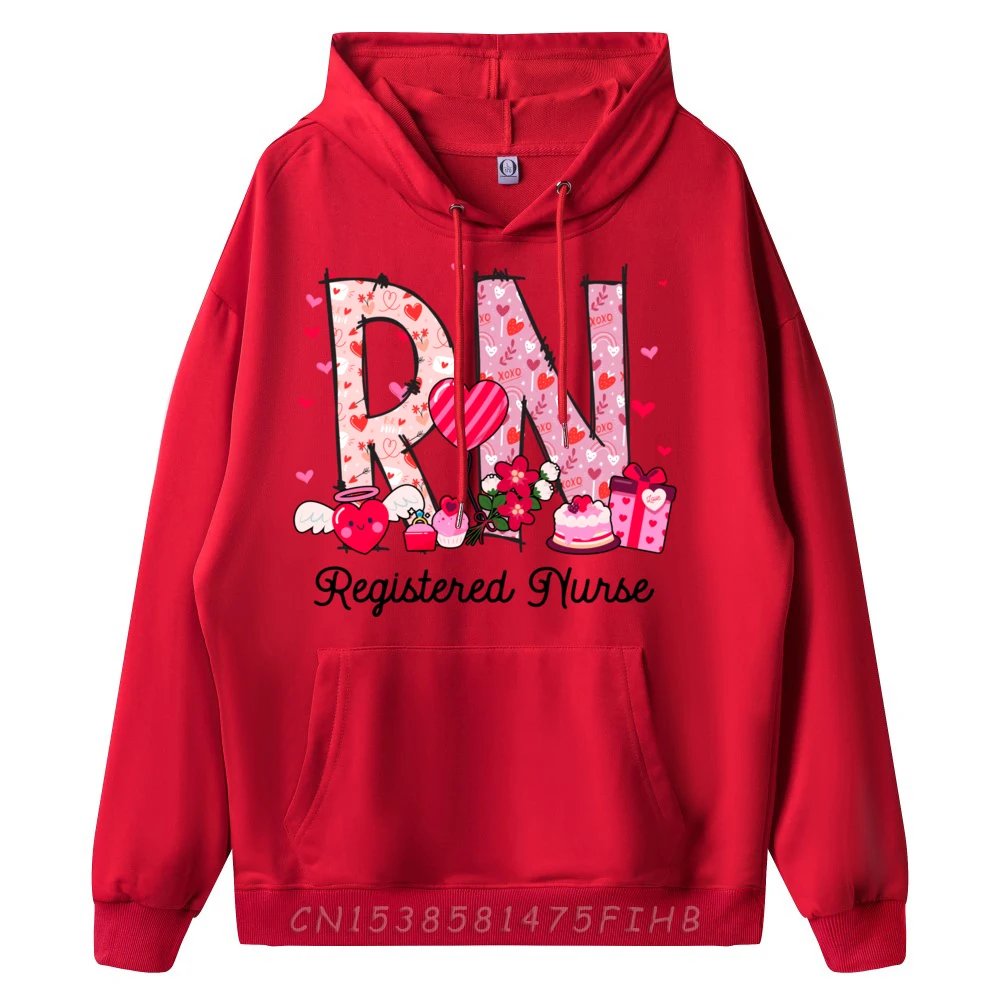 Registered Nurse Rn Valentine Day Grpahic Tee Female Winter Sweater Print Christmas Sweater Pullover