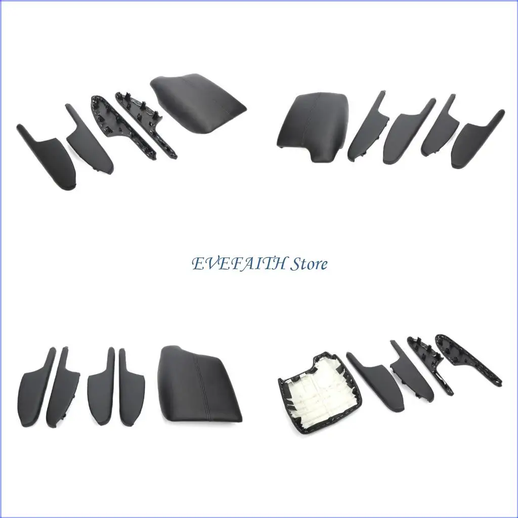 

124B 5pcs Door Armrest Panel Cover Trim Easy Installation for Accord 4 Door 2013-2017