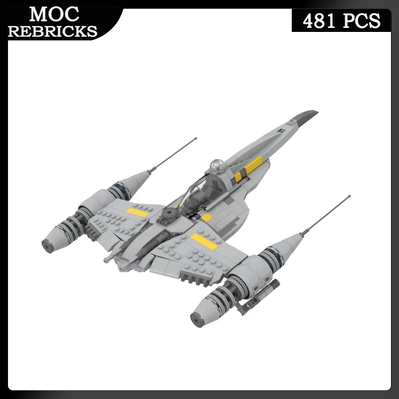 

Military Series DinDjarin N-1 Starfighter Weapons MOC Building Block Personnel Carrier Combat Aircraft Toy Brick Boy Kid‘s Gifts