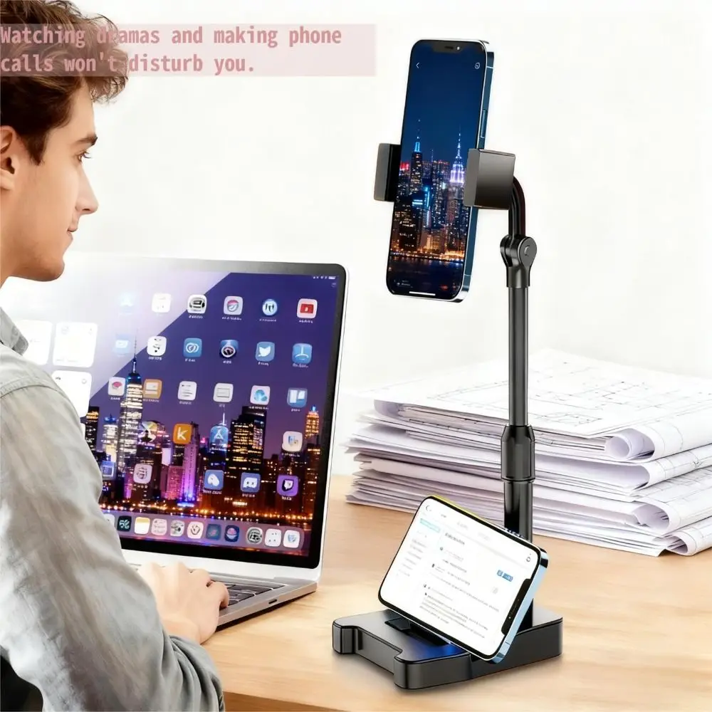Nouveau 360 °   Support de téléphone rotatif support de bureau Portable réglable support de tablette rétractable