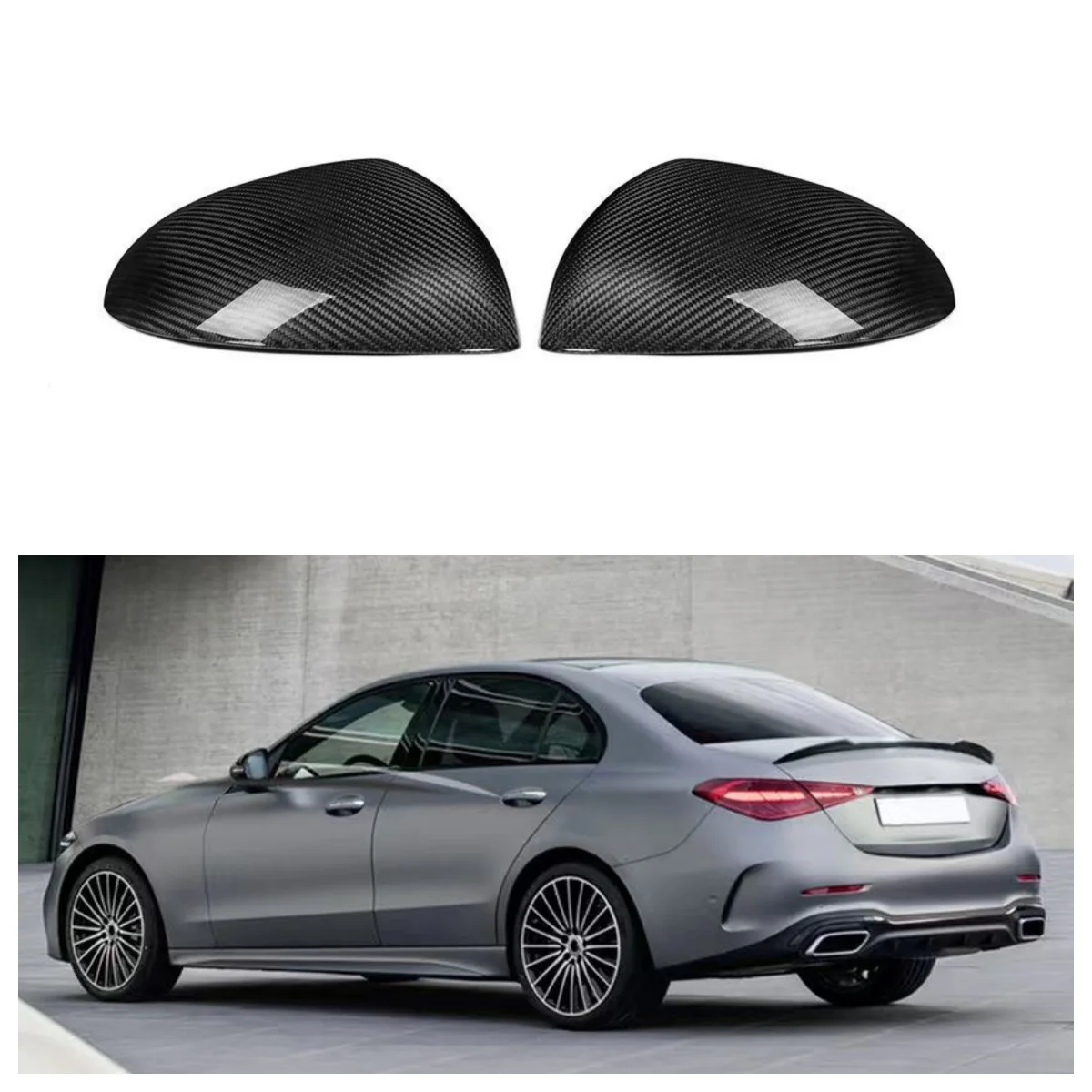 

Automotive Parts Suitable For C-Class W206 Original Style Dry Carbon Fiber Rearview Mirror Cover