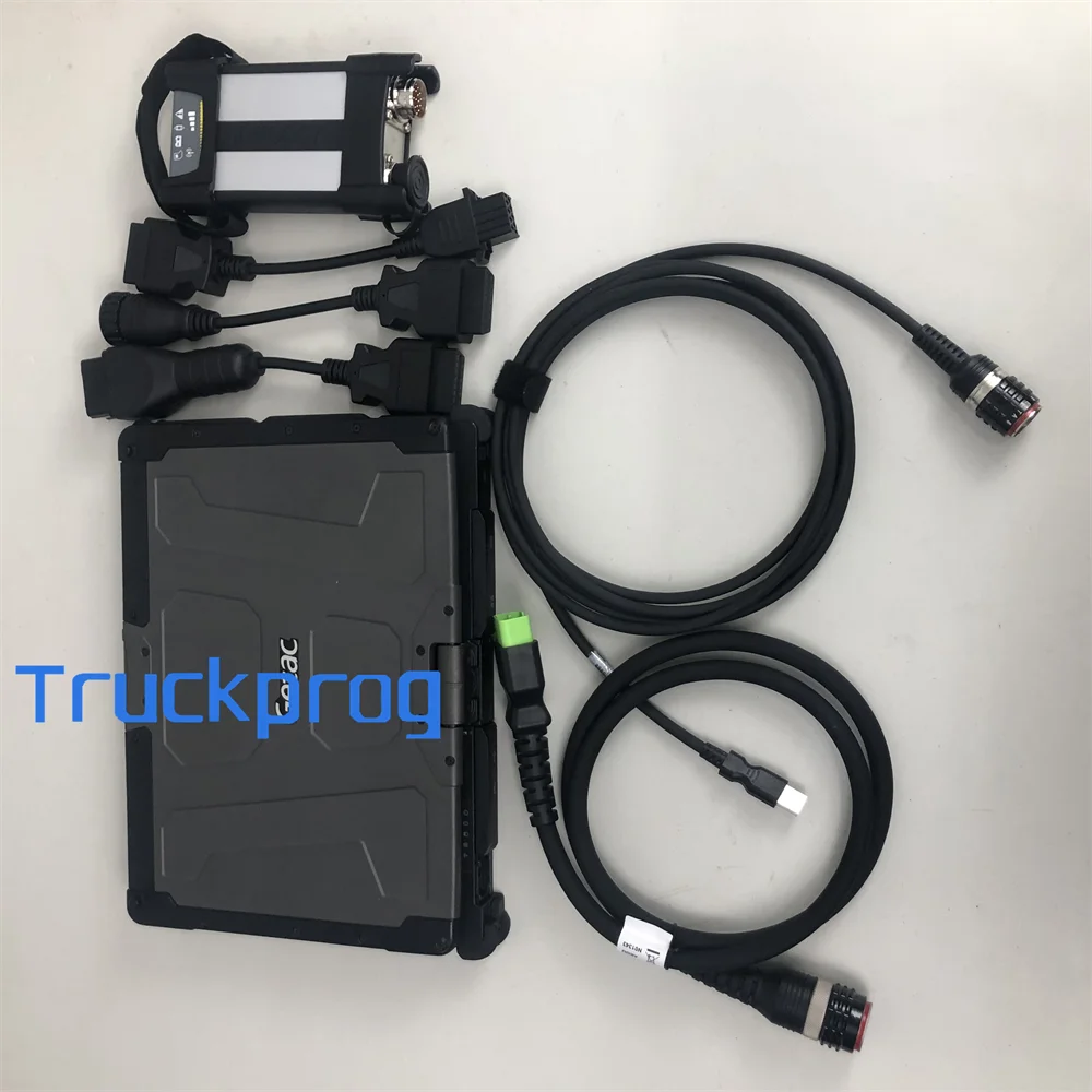 Tech tool diagnostic software troubleshoot for vocom 2 interface commercial vehicle construction equipment industrial engine+lap