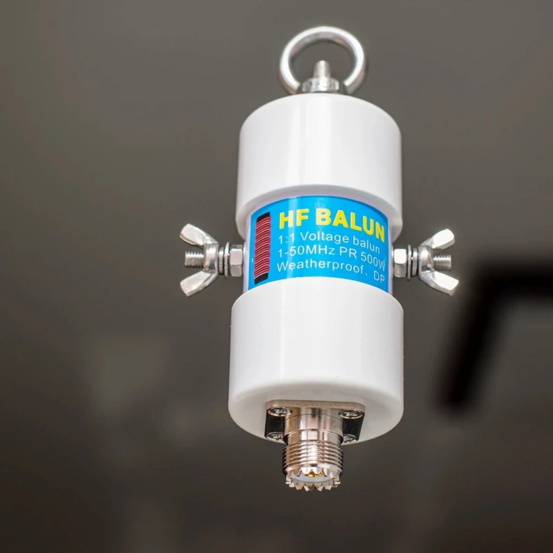 500W 1:1 Waterproof HF Balun 160m-6m Bands 1.8-50MHz DIY Inverted V Antenna Shortwave Balun