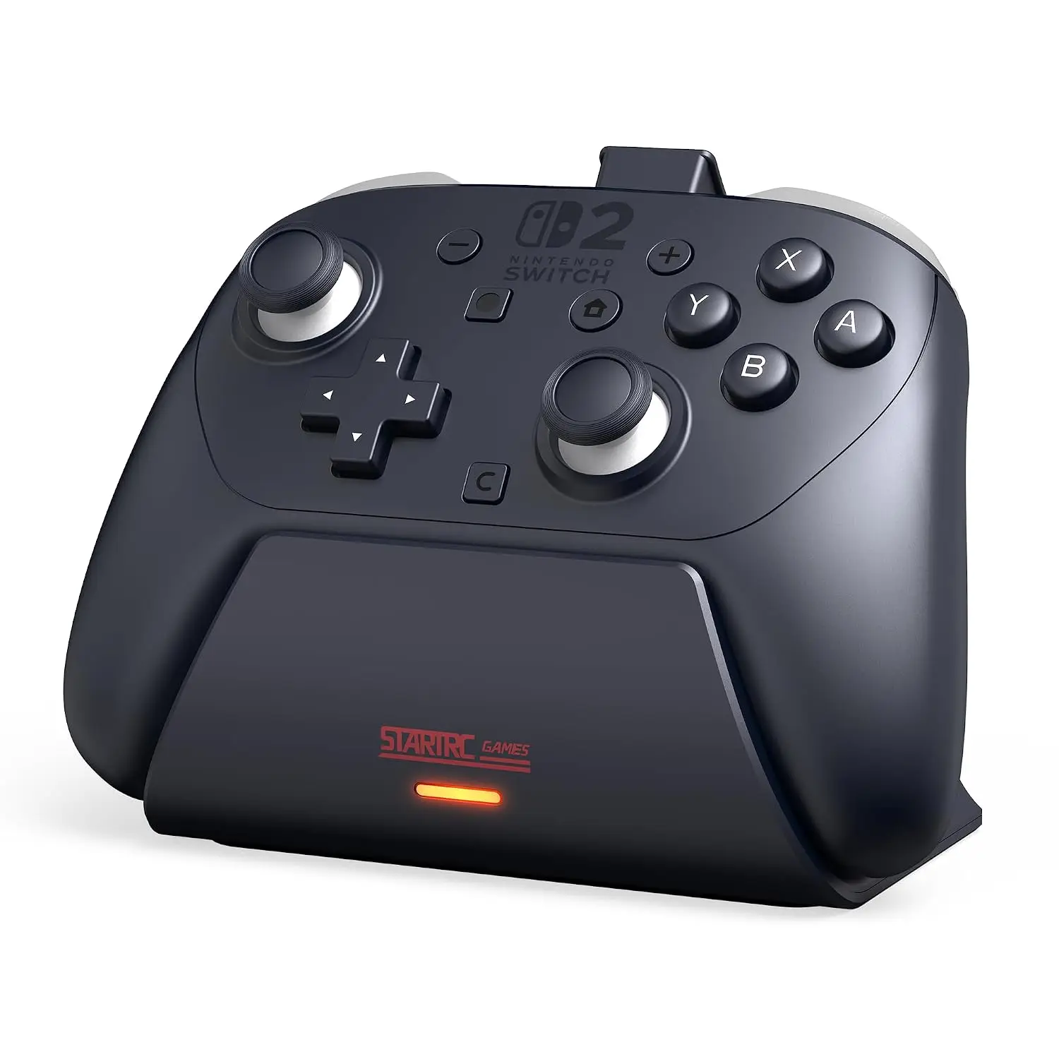 Charging Dock for Nintendo Switch 2 Pro Controller | LED Indicator and Pin-Contact Precision, Portable Fashion Charging Station