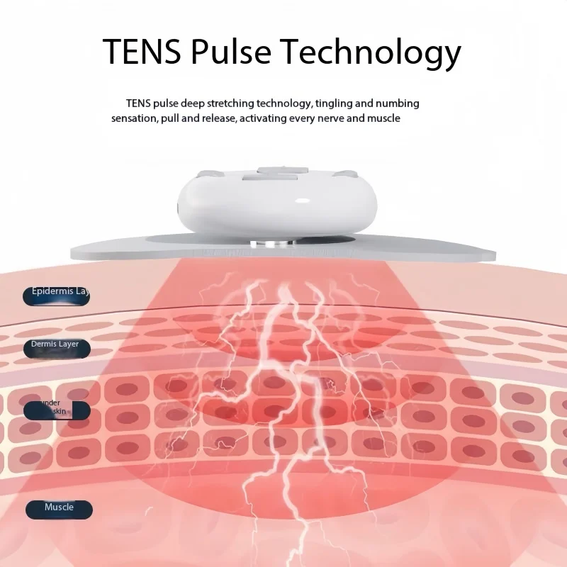 Rechargeable Remote Massage Patch, Portable Pulse Therapy Mini Massager for Whole Body Use