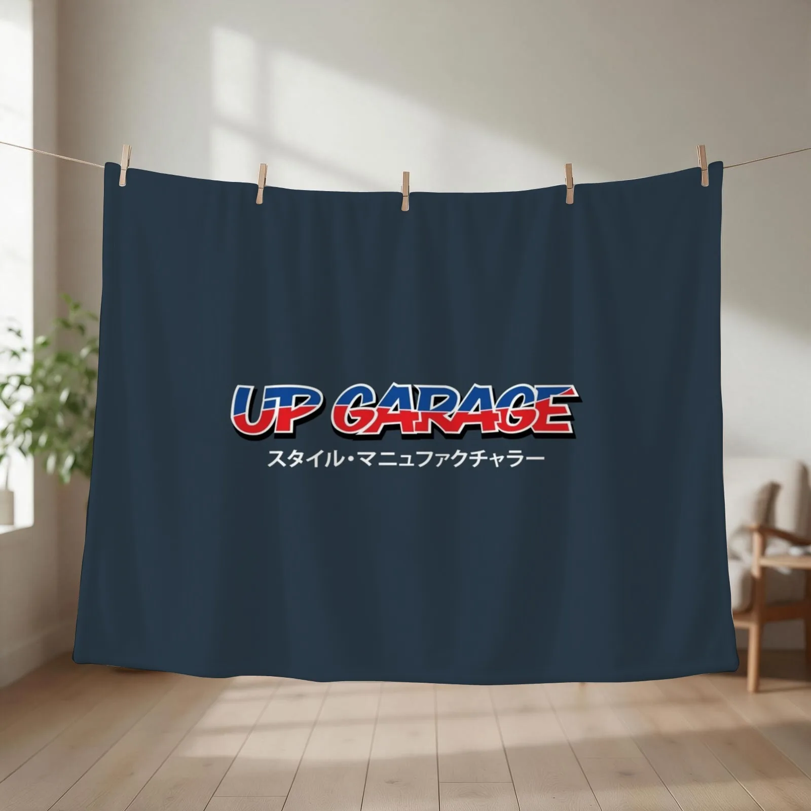 UP Garage Throw Blanket couch cozy soft plush fuzzy picnic outdoor blanket