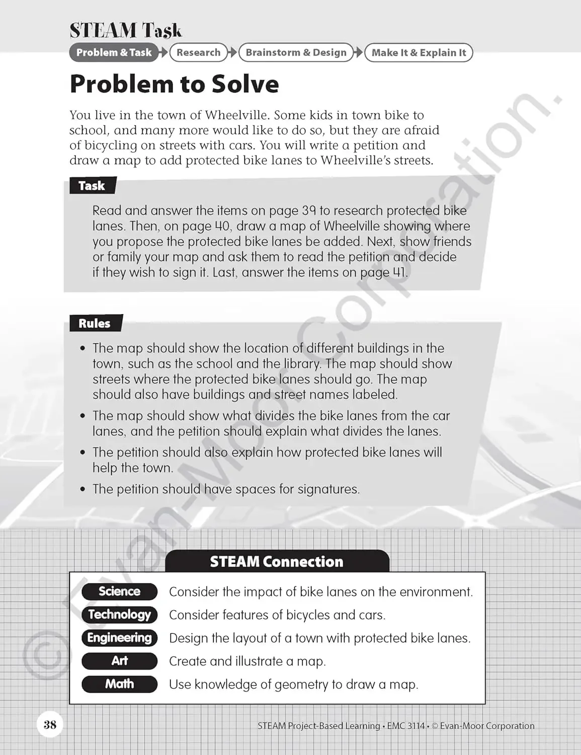 Evan-Moor STEAM Project-Based Learning, Grade 4,aged 8 9 10 11, English book 9781645141907